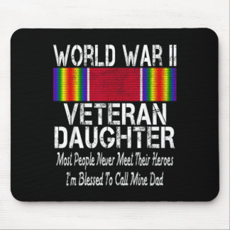 Tapis De Souris Vétéran de la Seconde Guerre Mondiale Fille - Vété