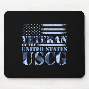 Tapis De Souris Vétéran Des États-Unis Uscg Camo America Fla