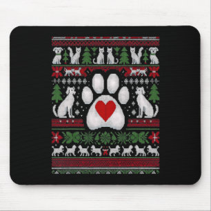 Tapis De Souris Vétérinaire de Noël laid Animaux Chiens Chats Merr