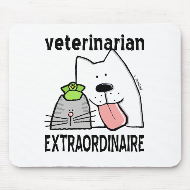 Tapis De Souris Vétérinaire Extraordinaire (Devant)