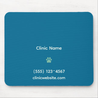Tapis De Souris Veterinary Clinic Mousepad with Paw Print
