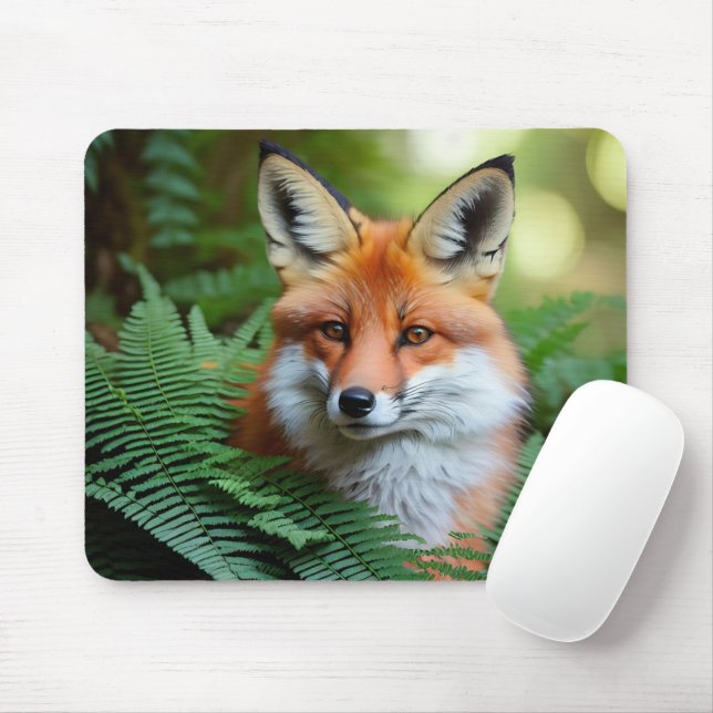 Tapis De Souris Vêtez Le Renard Orange, Pad Souris (Avec souris)