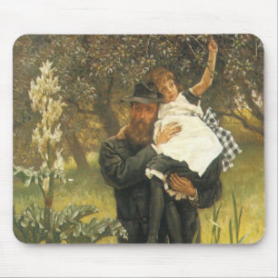 Tapis De Souris Veuf par Tissot, Portrait Artistique Vintage Victo