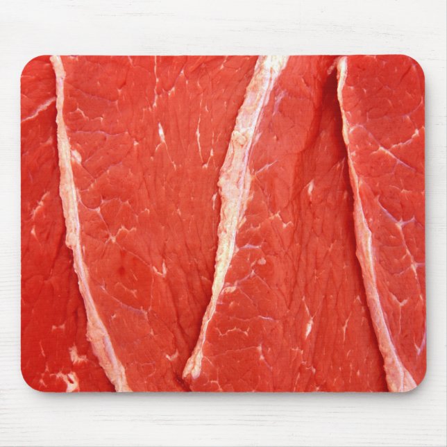 Tapis De Souris Viande crue de bifteck de boeuf Mousepad/tapis de (Devant)