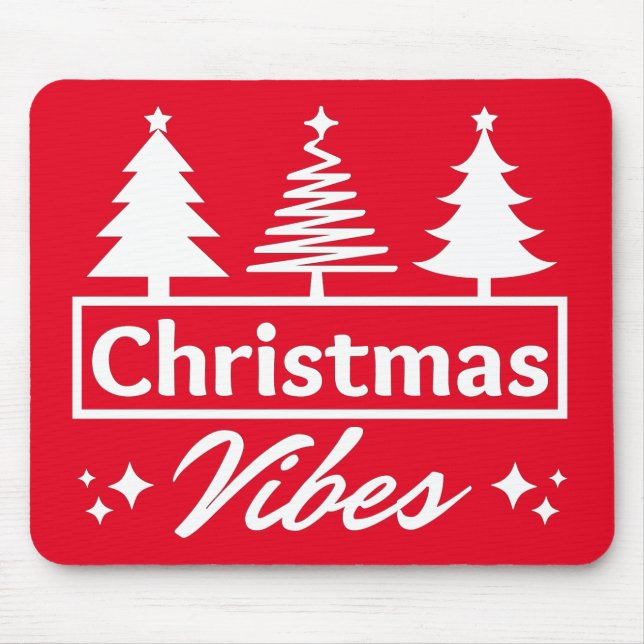 Tapis De Souris Vibes de Noël (Devant)