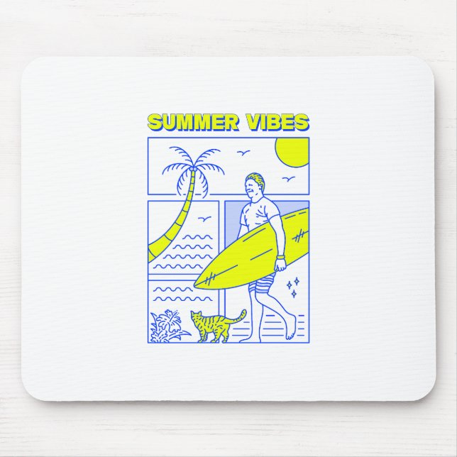 Tapis De Souris Vibes d'été (Devant)