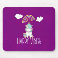 Vibes Joyeuses Cute Smiling Unicorn