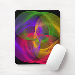 Tapis De Souris Vibrant Geometric Glossy Finish Mouse Pad