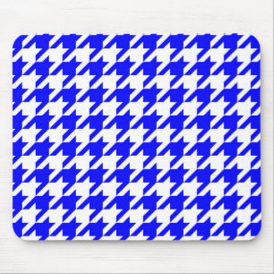 Tapis De Souris Vichy Bleu Blanc à Carreaux Pied-de-Poule