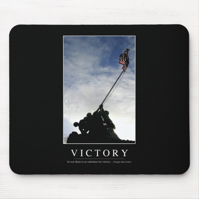 Tapis De Souris Victoire : Citation inspirante (Devant)
