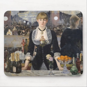 Tapis De Souris Victorian Barmaid Girl at Folies Bergere, France