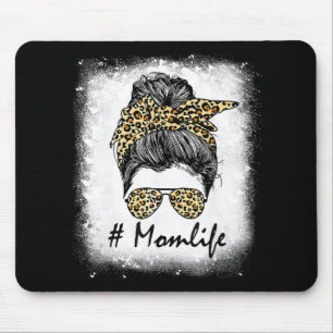 Tapis De Souris Vie Bleached Maman Vie Leopard Messager Bun Femmes
