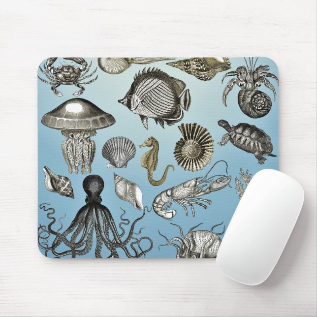 Tapis De Souris Vie maritime (Avec souris)