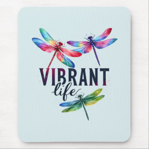 Tapis De Souris Vie vibrante - libellule artistique