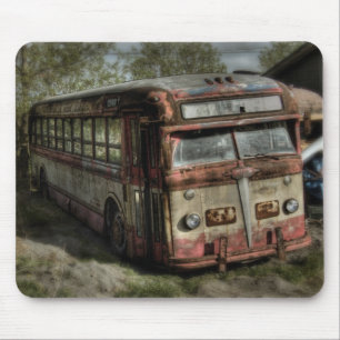Tapis De Souris Vieil autobus de minuterie