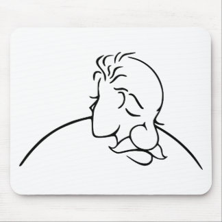 Tapis De Souris Vieil homme ou jeune Madame illusion optique