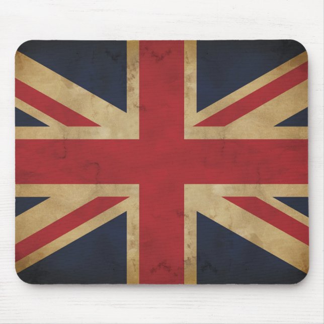 Tapis De Souris Vieil Union Jack traditionnel Mousepad (Devant)