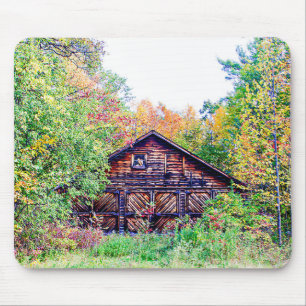 Tapis De Souris Vieille grange à l'automne