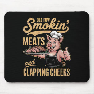 Tapis De Souris Vielles Rangées Fumer Viandes Et Clapper Les Cheek