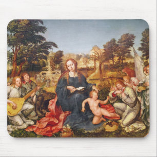 Tapis De Souris Vierge et enfant et anges, 1536-38