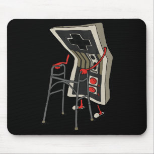 Tapis De Souris Vieux Joueur Drôle De Jeux Vidéo Rétro Années 80 9