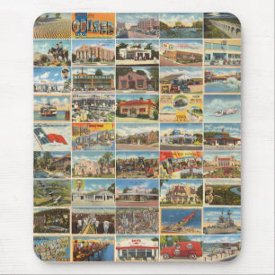 Tapis De Souris Vieux Texas Cartes postales Mousepad