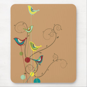 Tapis De Souris Vignes modernes de nature d'été de remous