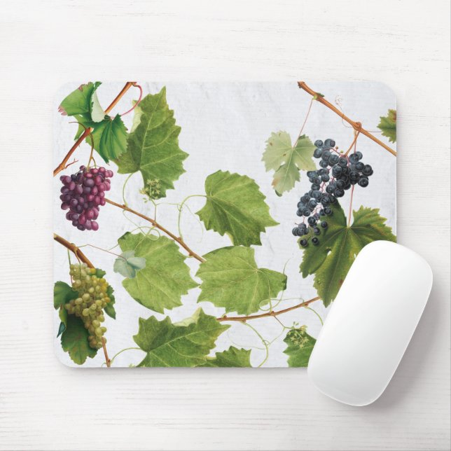Tapis De Souris Vignoble de raisins Ile grecque méditerranéenne (Avec souris)