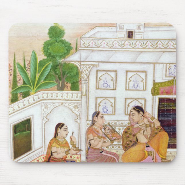 Tapis De Souris Vilaval Ragini : Femme à sa toilette (Devant)