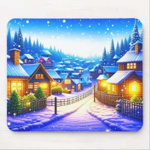 Tapis De Souris Village de Noël