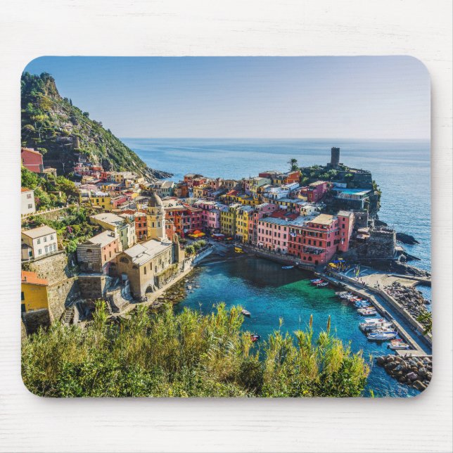 Tapis De Souris Village pittoresque, Cinque Terre, Ligurie, Italie (Devant)