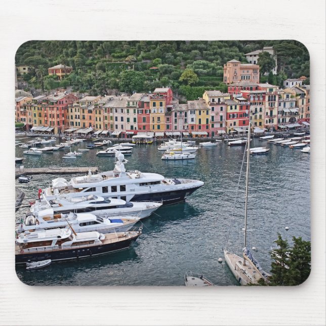 Tapis De Souris Village portuaire italien - Portofino - Mousepad (Devant)