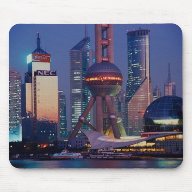 Tapis De Souris Ville de Changhaï de la Chine (Devant)