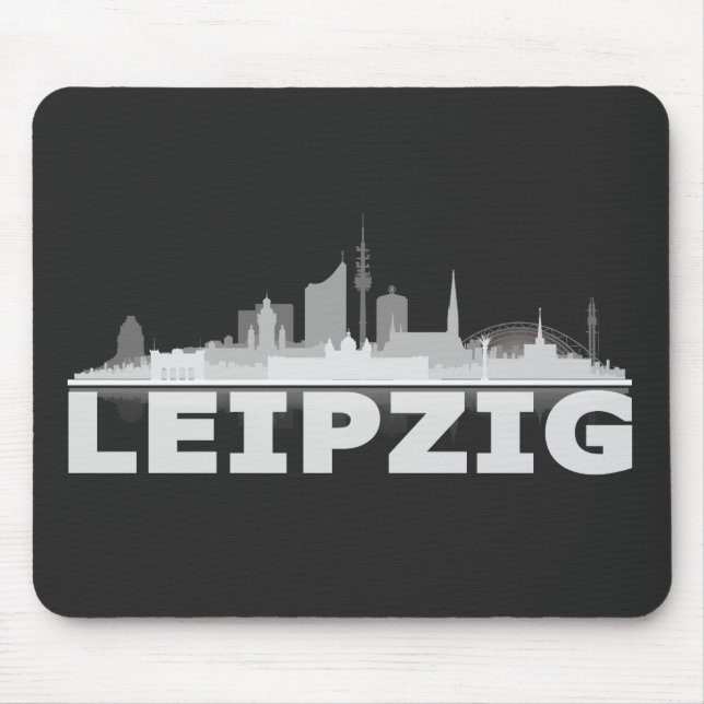 Tapis De Souris Ville de Leipzig Skyline Mousepad (Devant)