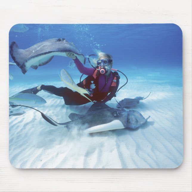 Tapis De Souris Ville de Stingray, Grand Cayman, îles Caïmans, (Devant)