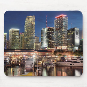 Tapis De Souris Ville d'horizon de Miami en Floride