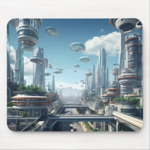 Tapis De Souris Ville futuriste