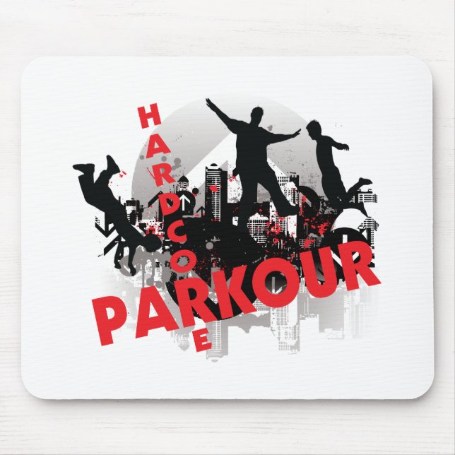 Tapis De Souris Ville inconditionnelle de grunge de Parkour (Devant)
