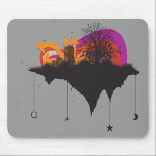 Tapis De Souris ville urbaine dans le ciel