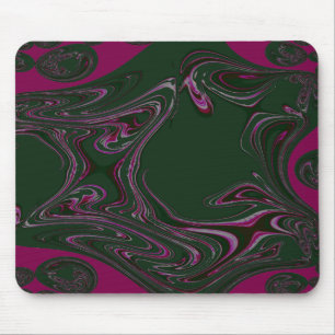 Tapis De Souris Vin fractal sur Pad à souris vert
