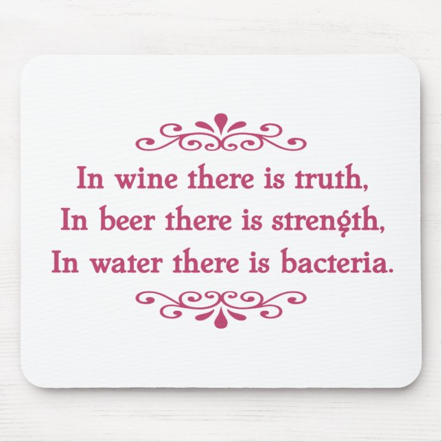 Tapis De Souris Vin Veritas - Cf d'en (Devant)