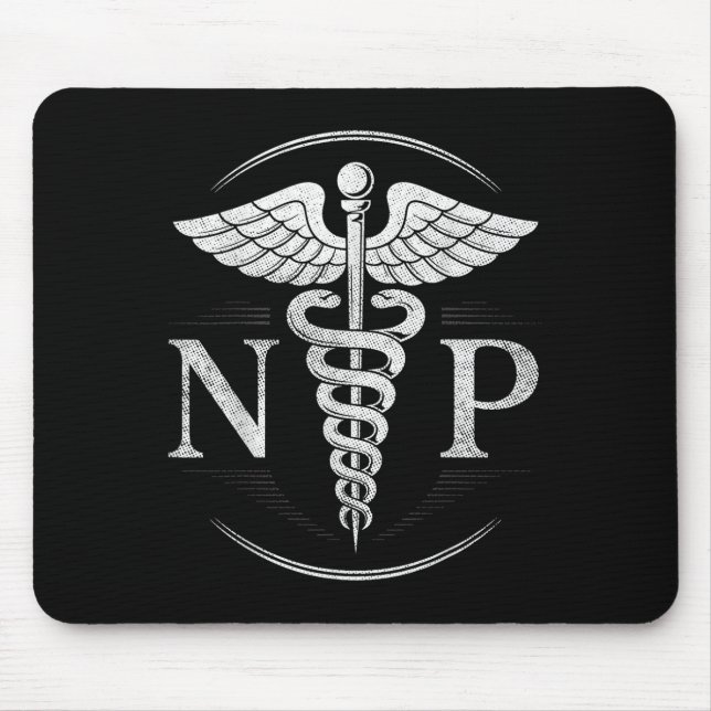 Tapis De Souris Vinatge Nurse Praticien Infirmière Np Hostal Medic (Devant)
