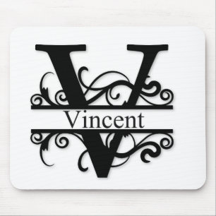 Tapis De Souris Vincent V Monogramme