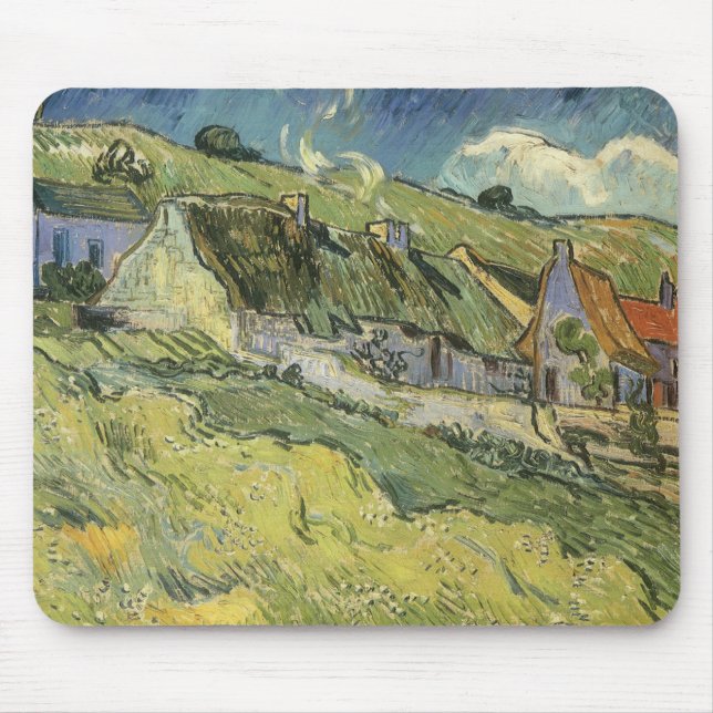 Tapis De Souris Vincent van Gogh - Chalets à chaume (Devant)