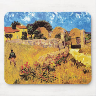 Tapis De Souris Vincent Van Gogh - Ferme en Provence Beaux-Arts