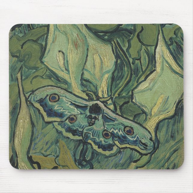 Tapis De Souris Vincent van Gogh - Grand Moth Peacock (Devant)
