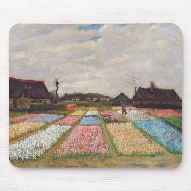 Tapis De Souris Vincent van Gogh - Lits à fleurs en Hollande (Devant)