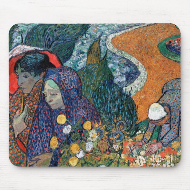 Tapis De Souris Vincent Van Gogh - Mémoire Du Jardin À Etten (Devant)