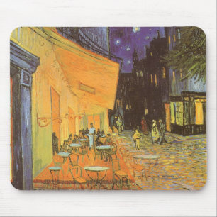 Tapis De Souris Vincent van Gogh - Terrasse de café la nuit