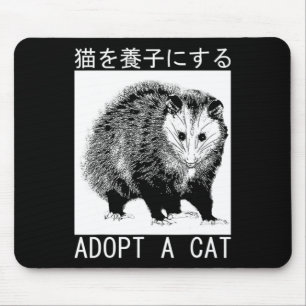 Tapis De Souris Vintage Adopter Un Chat Possum Japonais Opossum